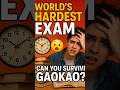 World’s HARDEST Exam 😱 Can You Survive Gaokao? #WorldsToughestExam #shorts #factohector