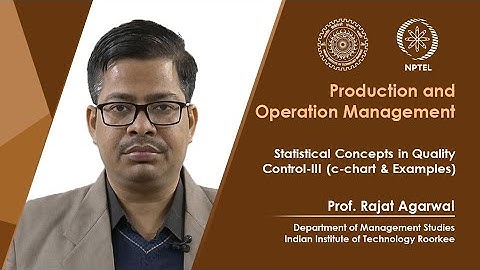 Lec 41-Statistical Concepts in Quality Control-III (c-chart & Examples)