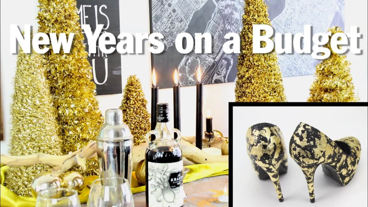 EASY NEW YEARS EVE Decor and Accessories, BROKE FOR THE HOLIDAYS - YouTube