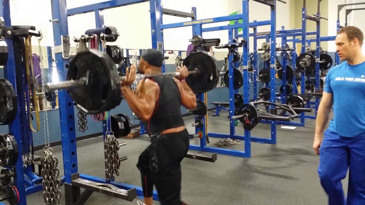 NFL defensive end Everson Griffen bb split squats YouTube