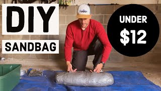HOMEMADE DIY SANDBAG (Under $12) // How to Make Your Own Sandbag for Exercise