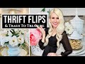 JAW-DROPPING THRIFT FLIP &amp; TRASH To TREASURE DIY HOME DECOR!