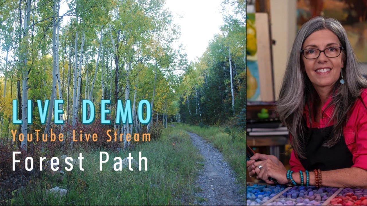 Forest Path in Pastel Free Live Lesson