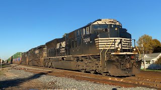 NS Intermodal Train 218 Flies Through Kannapolis NC with NS leader 7266 (11-12-2021)