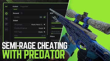 SEMI-RAGE CHEATING WITH PREDATOR | FREE CFG | CS2