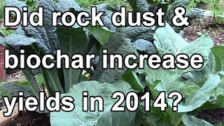 Did Rock Dust & Biochar Increase Our Yields in 2014