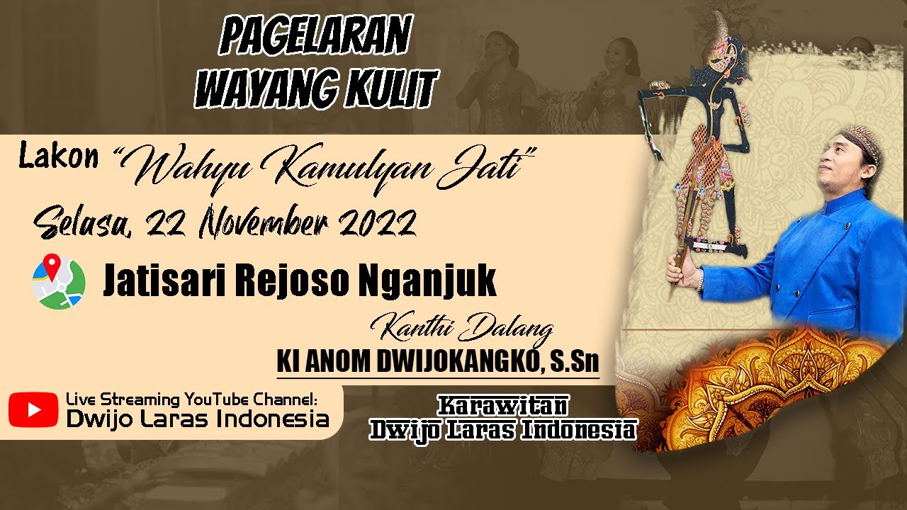 🔴LIVE WAYANG KULIT DALANG KI ANOM DWIJOKANGKO, S.Sn 