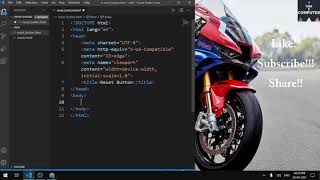 How to make Reset and Submit Button in HTML | Reset button | Submit Button #shorts