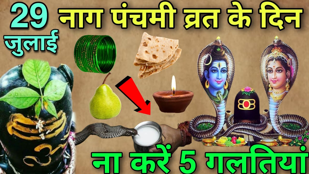 29 जुलाई नाग पंचमी व्रत के दिन 😱 ना करें 3 गलतियां 😱 नहीं तो बर्बाद हो जाओगे, Nag panchmi 2025