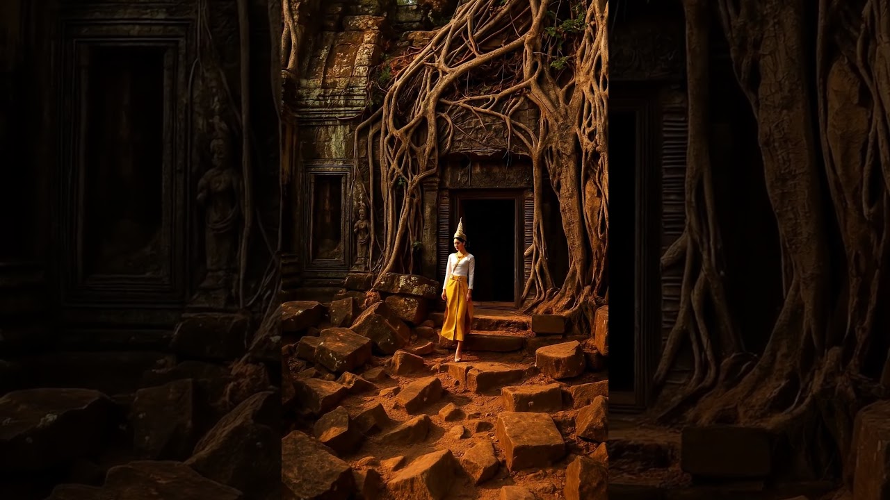 Ta Prohm Temple Dance – Where Nature Meets History 🇰🇭✨