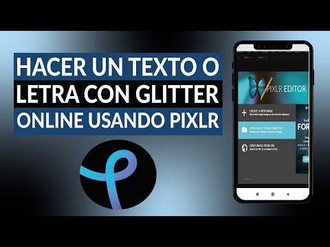 Cómo hacer un texto o letra con glitter online usando PIXLR - Fácil y rápido