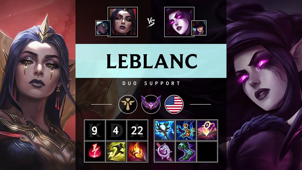 LeBlanc Support vs Morgana - NA Master Patch 25.19