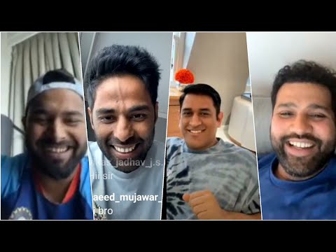 Rishabh Pant Instagram Live with Rohit sharma , Suryakumar yadav , Ms dhoni.??? | 26th July 2022.