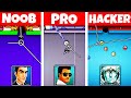 Noob vs pro vs hacker  in 8 ball pool