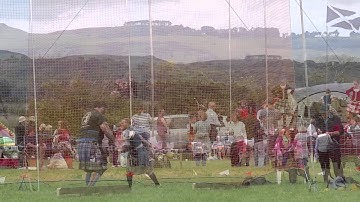 Throwing The Weight Highland Games Newburgh Fife Scotland