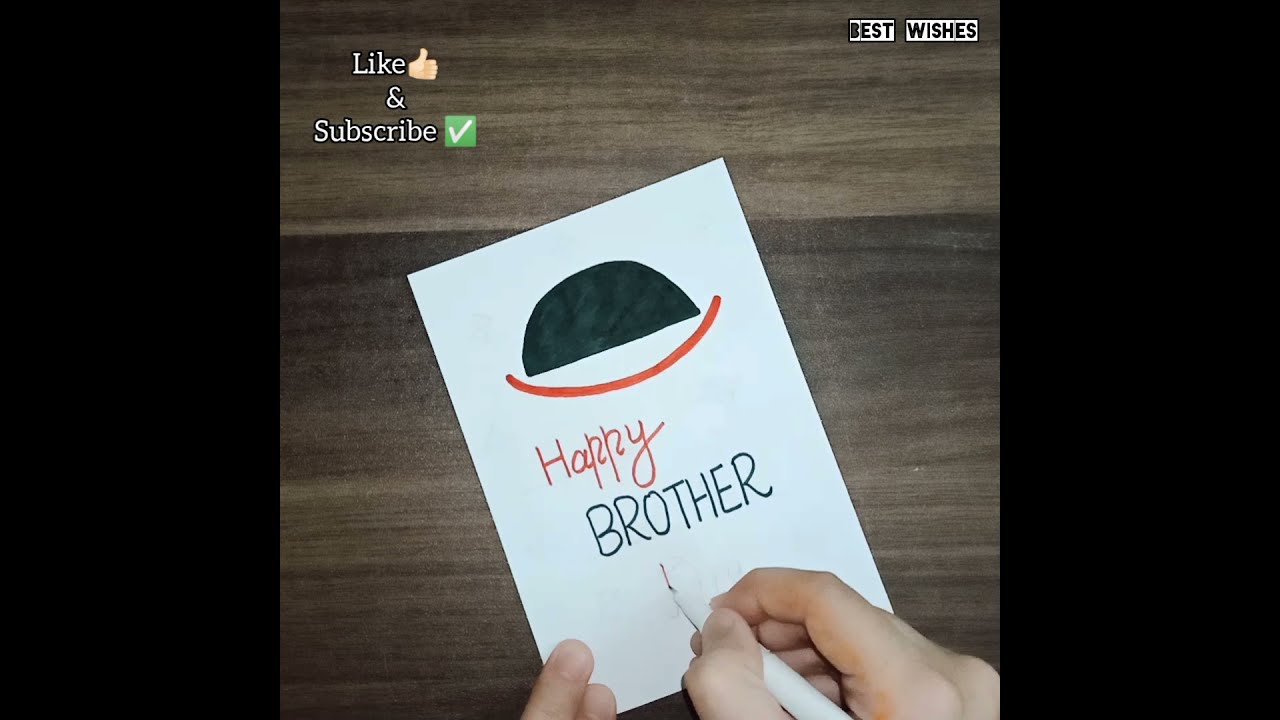 Brother's day drawing easy/How to draw Brother's day card/Brother's day Greeting card 