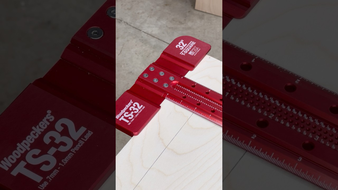 Woodpeckers Precision Woodworking T-Squares make your plywood layout quick and easy! 