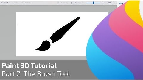 Learn Paint 3D! Part 2: The Brush Tool.