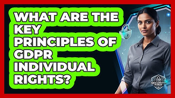 What Are The Key Principles Of GDPR Individual Rights?