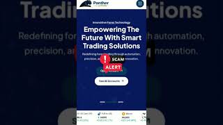 panthercapitals.com is highly fraudulent and fake. #usdt #cryptocurrency #stockmarket #trading #btc