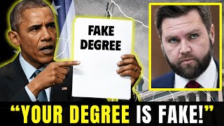 JD Vance PANICS After Barack Obama UNSEALS His Yale Records On LIVE TV