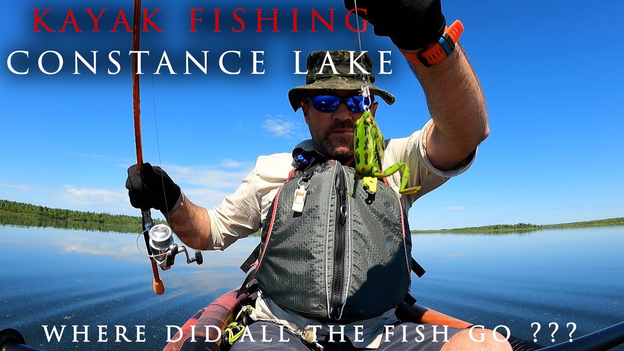 CONSTANCE LAKE KAYAK FISHING - SORTA !! ACTV S2. E8.
