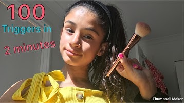ASMR || 100 Triggers In 2 Minutes || Subscribe ||