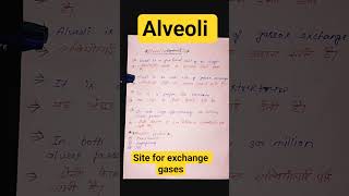 alveoli|अल्वेओली|respiratory system|lungs #shorts #shortvideo #viral #trending #biology #oxygenated