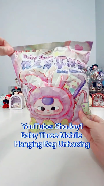 Baby Three Mobile Hanging Bag Unboxing #BabyThree  #babythreemobilehangingbag #plush