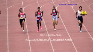 200m Girls U20 Final - National Junior Athletis Championships Ranchi 2018