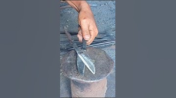 Scissors metal seet cutter making #Blacksmithing #Forging #Handmade #Ironwork #scissors #art