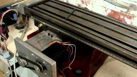 Mill fraiseuse Sieg X3 CNC conversion nema 23 test 2