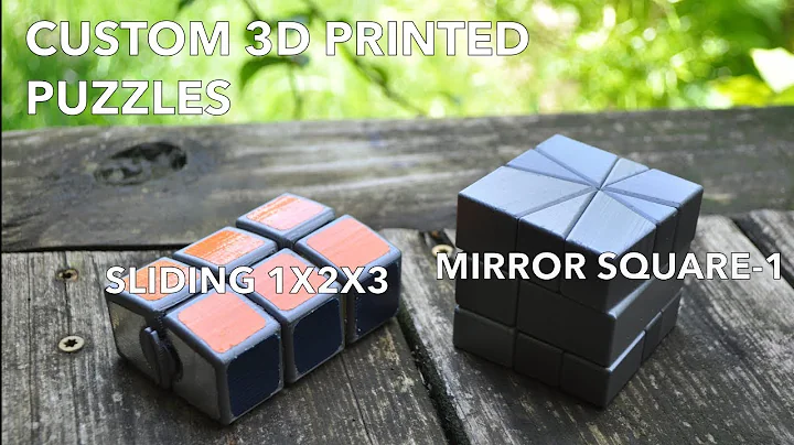 3D Printed Puzzles - Sliding 1x2x3 + Mirror Square-1