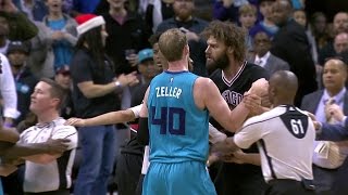 Lopez Ejected | Bulls vs Hornets | Dec 23, 2016 | 2016-17 NBA Season