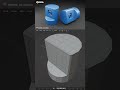 Angled cut on Cylinder 3D #blender #3dmodelling #productdesign #hardsurface #topology