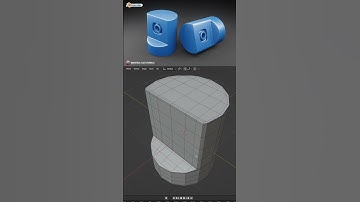 Angled cut on Cylinder 3D #blender #3dmodelling #productdesign #hardsurface #topology