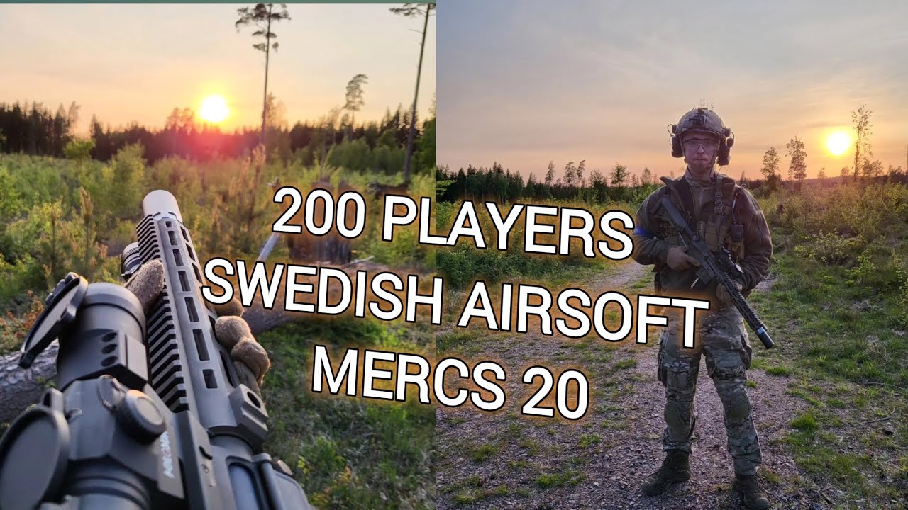 Incredible 200 Players Airsoft Game Sweden Mercs 20 Highlights YouTube