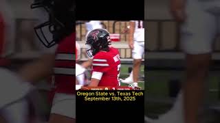 Oregon State vs. Texas Tech - September 13th, 2025