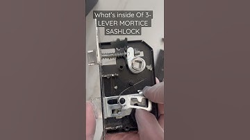 What’s inside Of 3-LEVER MORTICE KEY LOCK 🔒#short #youtubeshorts #lock #wood #diy #ytshort #holes