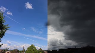 From Blue Sky to Storm Time-lapse Video Albury, NSW, 6th Nov 2022, from 11.30 am