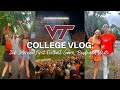 VLOG: Virginia Tech game day, job interviews, boyfriend visits &amp; PR haul🧡🦃🥂🏈