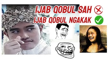 Bikin NGAKAK !! Moment Nikah paling Kocak !! Ijab qobul terngakak yang pernah ada !!