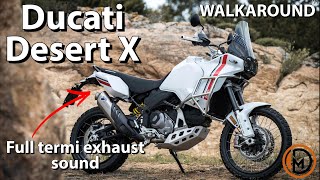 Ducati Desert X 2022 Walkaround and Full Termignoni Sound!
