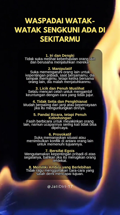 Waspadai watak-watak sengkuni #story #motivasi #quotes #dakwah #inspiration #sengkuni
