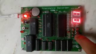 ATTENDANCE RECORDER: 8085 MICROPROCESSOR BASED PROJECT