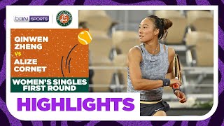 Qinwen Zheng vs Alize Cornet | Roland Garros 2024 Highlights