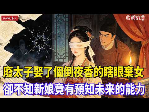 世人皆笑廢太子娶了個倒夜香的瞎眼棄女，卻不知新娘身懷預知天眼的逆天外掛！每當奪嫡死局降臨，瞎眼王妃總能未蔔先知挽狂瀾，助夫君強勢復位、風光登基#故事頻道#民間故事#有聲書#睡前故事#中國文化#故事分享