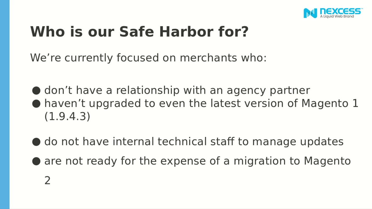 Nexcess Safe Harbor for Magento 1 EOL