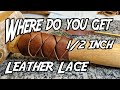 How I cut my own leather lace for braiding and knot tying.