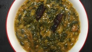 Palakura Pappu /Palak Dal Andhra Style Preparation in a Simple and Quick way